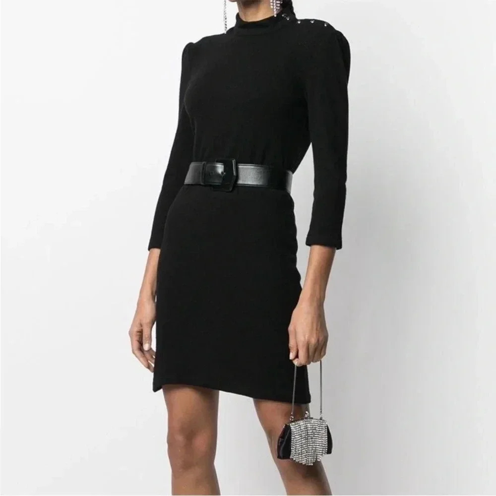 Ba&sh black Winnie sweater dress